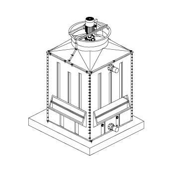 Torres de resfriamento de água ASP 420 e 550